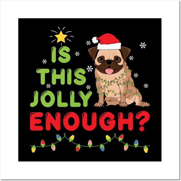 Is this jolly enough Noel merry christmas Wall Art by MZeeDesigns